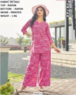 Floral Printed Rayon Co-Ord Set for Women | Stylish Daily Wear Outfit❤️