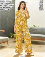 Floral Printed Rayon Co-Ord Set for Women | Stylish Daily Wear Outfit❤️
