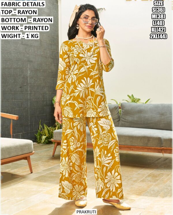 Floral Printed Rayon Co-Ord Set for Women | Stylish Daily Wear Outfit❤️