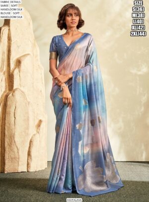 Soft Handloom Silk Saree for Women | Elegant Designer Party Wear Saree