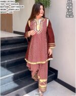 Premium Women’s Ethnic Wear Sets | Chinon Embroidered Suit & Soft Maslin Printed Cord Set