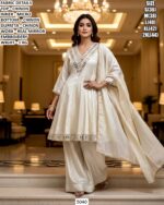 Premium Women’s Ethnic Wear Sets | Chinon Embroidered Suit & Soft Maslin Printed Cord Set