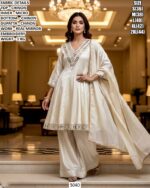 Premium Women’s Ethnic Wear Sets | Chinon Embroidered Suit & Soft Maslin Printed Cord Set