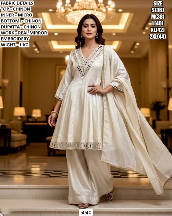 Premium Women’s Ethnic Wear Sets | Chinon Embroidered Suit & Soft Maslin Printed Cord Set