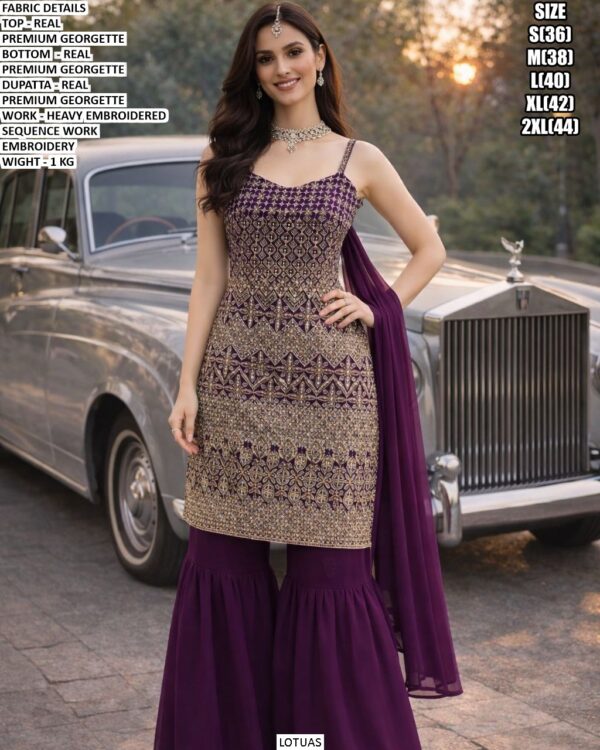 Georgette Embroidered Suit Set for Women | Festive Party Wearđź’«