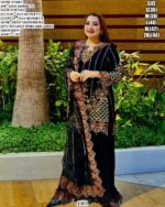 Faux Georgette Heavy Embroidered Suit Set for Women💫