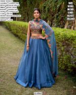 Chanda Silk Lehenga Choli for Women | Sequins Thread Embroidered Festive Wear
