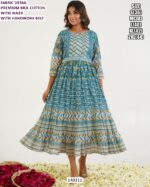 Premium Ethnic Kurti Pant & Palazzo Set for Women | Cotton Embroidery & Crepe Mirror Work