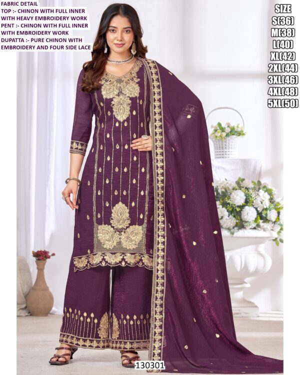legent Women’s Chinon Silk Embroidered Palazzo Set | Boutique & Apparel Collection