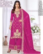 legent Women’s Chinon Silk Embroidered Palazzo Set | Boutique & Apparel Collection