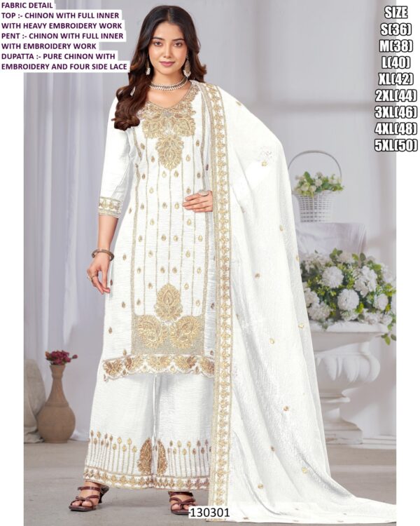 legent Women’s Chinon Silk Embroidered Palazzo Set | Boutique & Apparel Collection