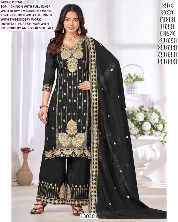 legent Women’s Chinon Silk Embroidered Palazzo Set | Boutique & Apparel Collection