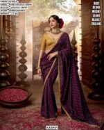 Embroidered Viscous Crepe Saree for Women | Party Wear Ethnic Saree