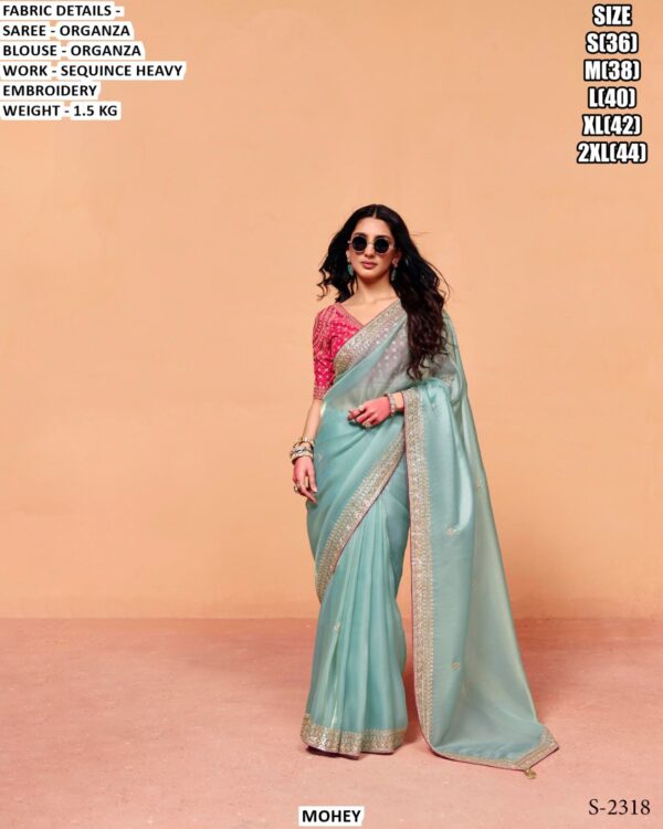 Designer Party Wear Saree Collection for Women | Organza Satin, Satin & Embroidered Sarees