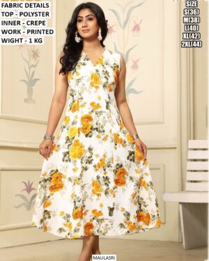 Floral Printed Dress for Women | Sleeveless Casual Summer Wear