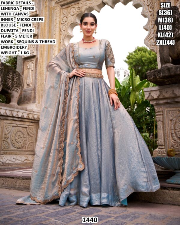 Premium Women’s Lehenga Choli | Sequins & Thread Embroidered Festive Wear