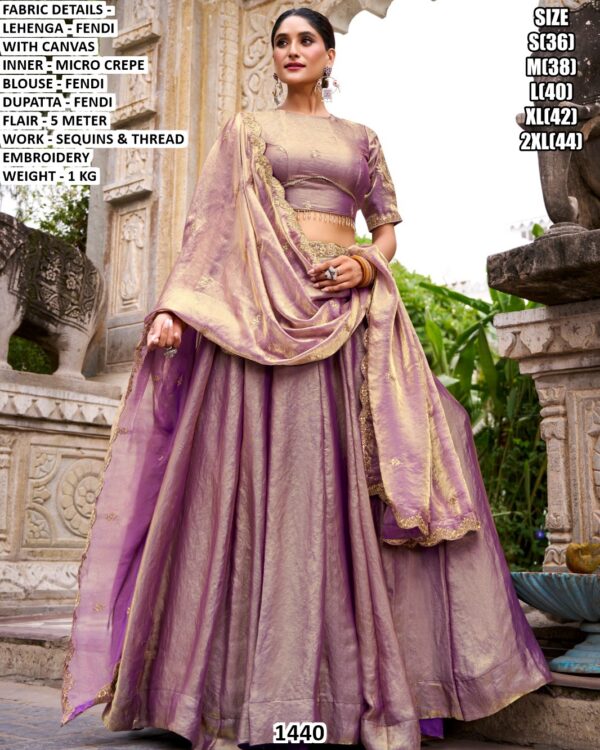 Premium Women’s Lehenga Choli | Sequins & Thread Embroidered Festive Wear