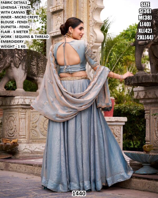 Premium Women’s Lehenga Choli | Sequins & Thread Embroidered Festive Wear