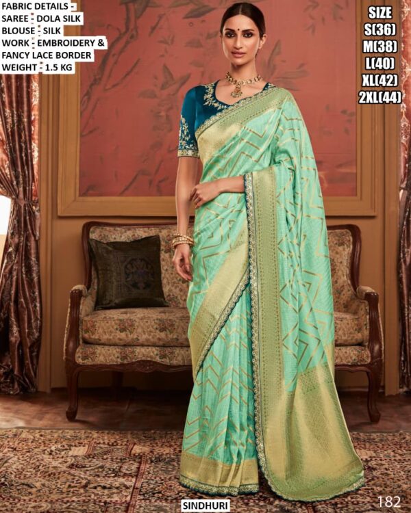 Premium Women’s Dola Silk Saree | Boutique & Apparel Collection