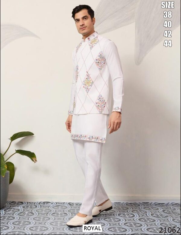 Men’s Viscose Aet Silk Designer Kurta Pajama Set | Festive Ethnic Wear for Men