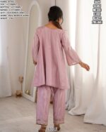 Women Sea Mirror Work Kurta Pant Set | Festive Traditional Wear