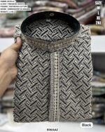 Premium Turquoise Kurta Pajama for Men with Embroidery & Sequins Work