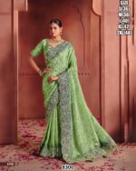 Designer Wedding Wear Saree with Heavy Embroidery and Stylish Blouse