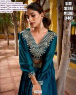 Premium Vichitra Silk Embroidered Lehenga Set for Women