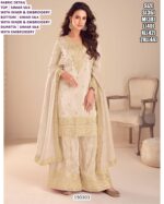 Elegant Simar Silk Embroidery Suit Set for Festive Wear
