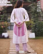 White Mul Cotton Printed Kurti Pant Set for Women with Inner – Stylish Casual Ethnic Wear