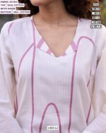 White Mul Cotton Printed Kurti Pant Set for Women with Inner – Stylish Casual Ethnic Wear