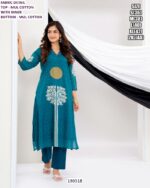Mul Cotton Kurti Pant Set for Women with Inner – Printed Ethnic Wear
