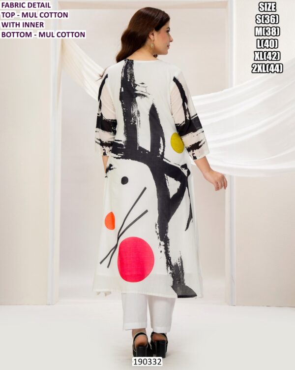 Women’s Mul Cotton Designer Kurti Pant Set Or Cord Set With Inner – Trendy Printed Ethnic Collection