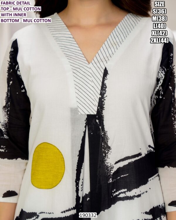 Women’s Mul Cotton Designer Kurti Pant Set Or Cord Set With Inner – Trendy Printed Ethnic Collection