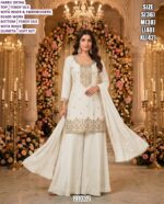 Women’s Fendy Silk Suit Set with Embroidery, Beads Work and Dupatta