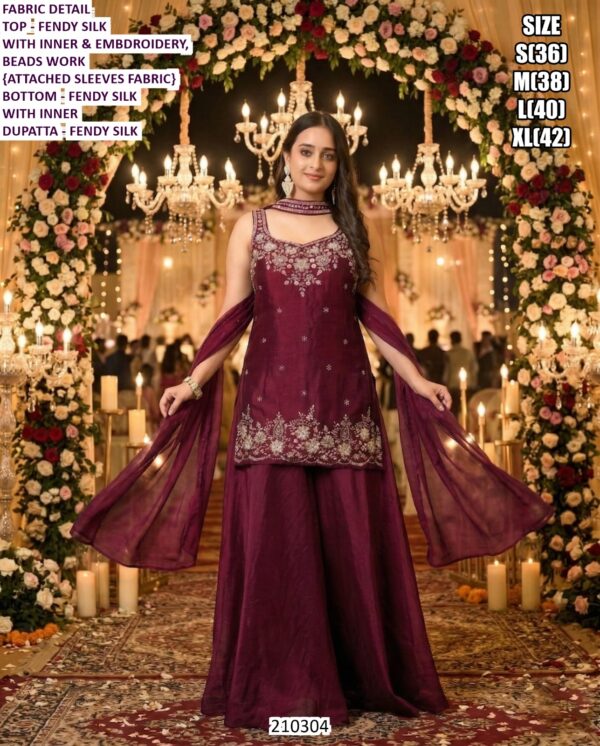 Designer Embroidered Party Wear Palazzo Suit Set with Dupatta for Women