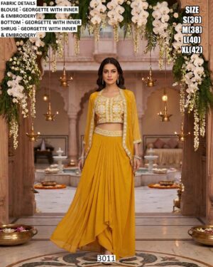 Designer Shrug Style Palazzo Co-Ord Set for Women – Party Wear Ethnic Collection