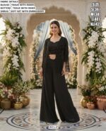 Designer Shrug Style Palazzo Co-Ord Set for Women – Party Wear Ethnic Collection