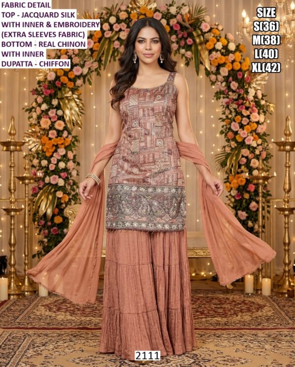 Women’s Premium Embroidered Palazzo Suit Set with Dupatta – Festive Ethnic Wear