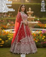 Heavy Embroidered Bridal Lehenga Choli with Fancy Dori Sequence Work