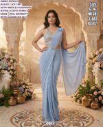 Real Georgette Saree with Handwork Belt and Soft Net Blouse for Women