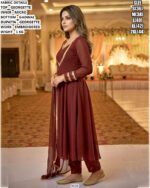 Women’s Georgette Party Wear Suit Set with Gadwal Bottom