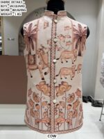 Men’s Ethnic Jacquard Koti with Woven Heritage Print