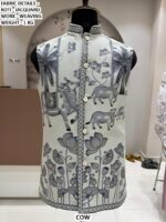 Men’s Ethnic Jacquard Koti with Woven Heritage Print