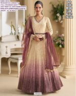 Women’s Premium Real Georgette Anarkali Dress With Heavy Chikankari Embroidery