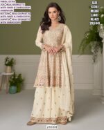 Designer Real Georgette Embroidered Palazzo Suit for Women