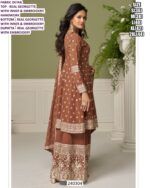 Designer Real Georgette Embroidered Palazzo Suit for Women
