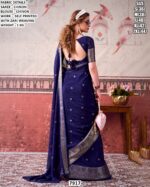 Elegant Chinon Saree For Festive And Traditional Wear