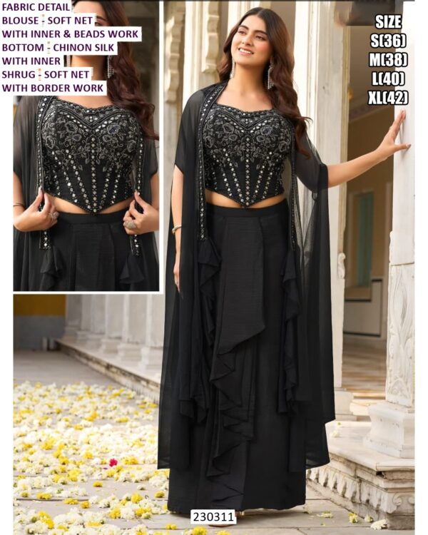 Elegant Designer Ethnic Palazzo Suit And Indo Western Collection For Women