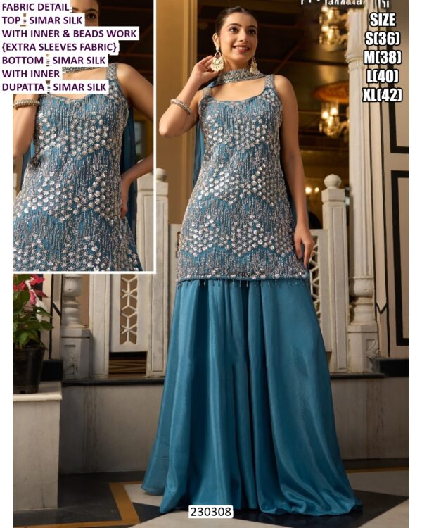 Designer Embroidered Palazzo Suit Set For Women With Dupatta – Premium Party Wear Collection